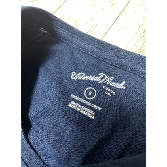 BRAND NEW Women's Universal Thread Blue Distressed T-Shirt - Size: Small - Picture 7 of 8